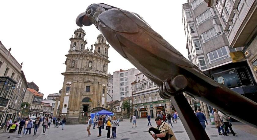 Apartamento En Zona Monumental Pontevedra Bagian luar foto