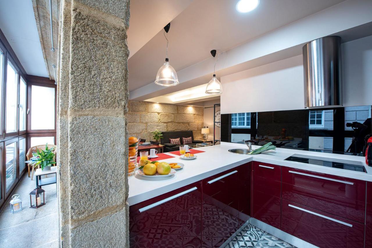 Apartamento En Zona Monumental Pontevedra Bagian luar foto